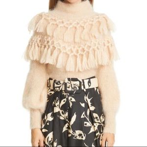 ZIMMERMANN Ladybeetle Tassel Mohair & Silk Sweater